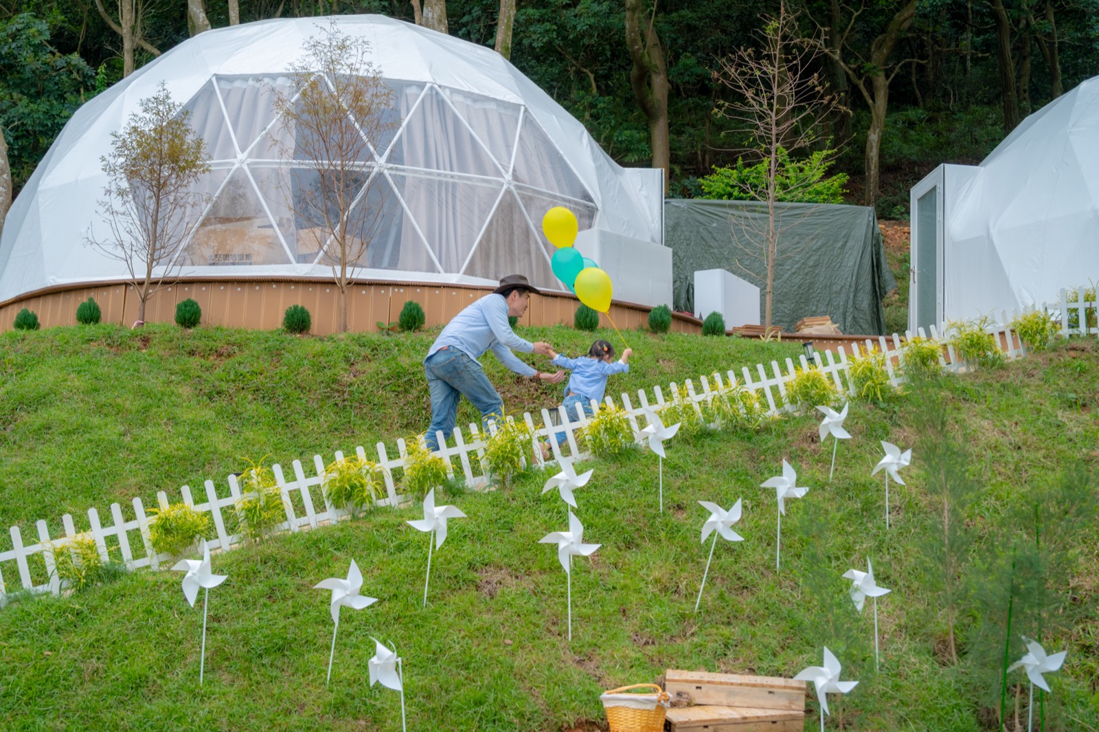 雲朵帳 桃園豪華露營 雙圓頂星空帳篷 森林景觀 奢華住宿 楊梅露營區